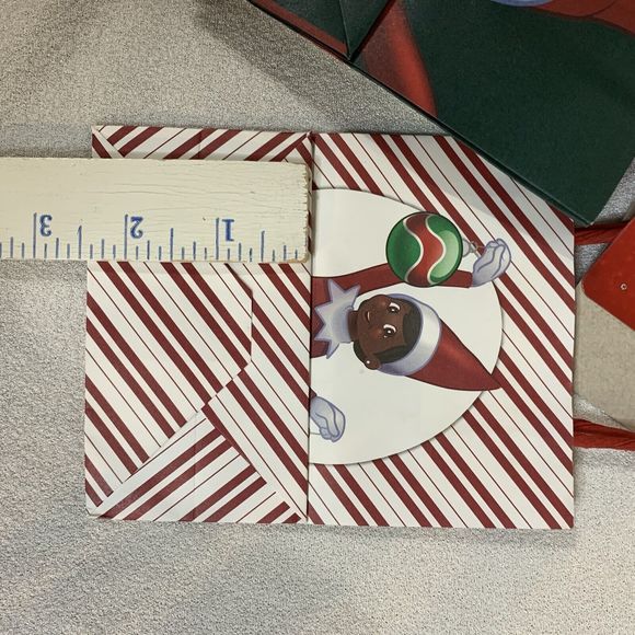 Christmas Gift Bags 10 Kraft Assorted Handle Elf On The Shelf 5.5x4.5x2.5 Small - Picture 7 of 8